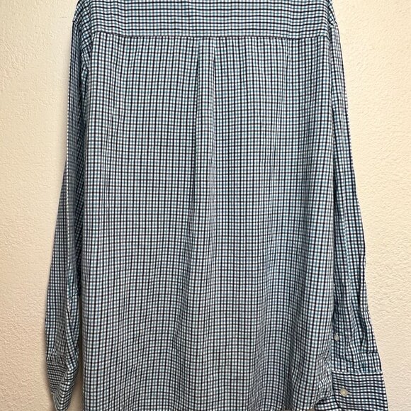 Aeropostale Classic Fit Blue Checker Shirt Mens Size L - Picture 14 of 14